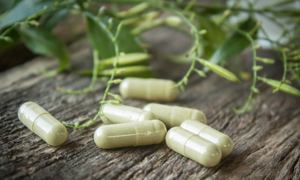 Different Types of Natural Health Supplement Capsules.