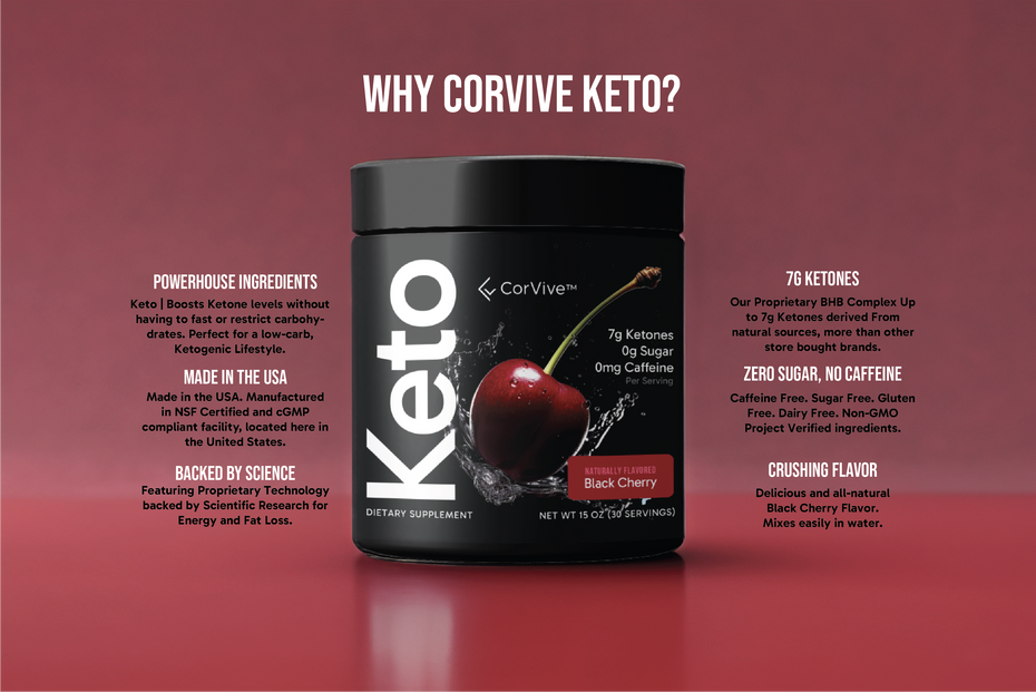 Maximize Ketosis with Black Cherry Flavored Keto BHB Complex – Corvive